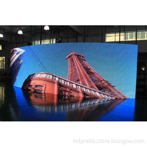 IP67 / IP65 1R1G1B Waterproof Curved Led Display Screens Fo